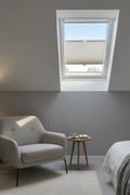 Plissee im Schlafzimmer