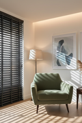 Jalousie im Wohnzimmer